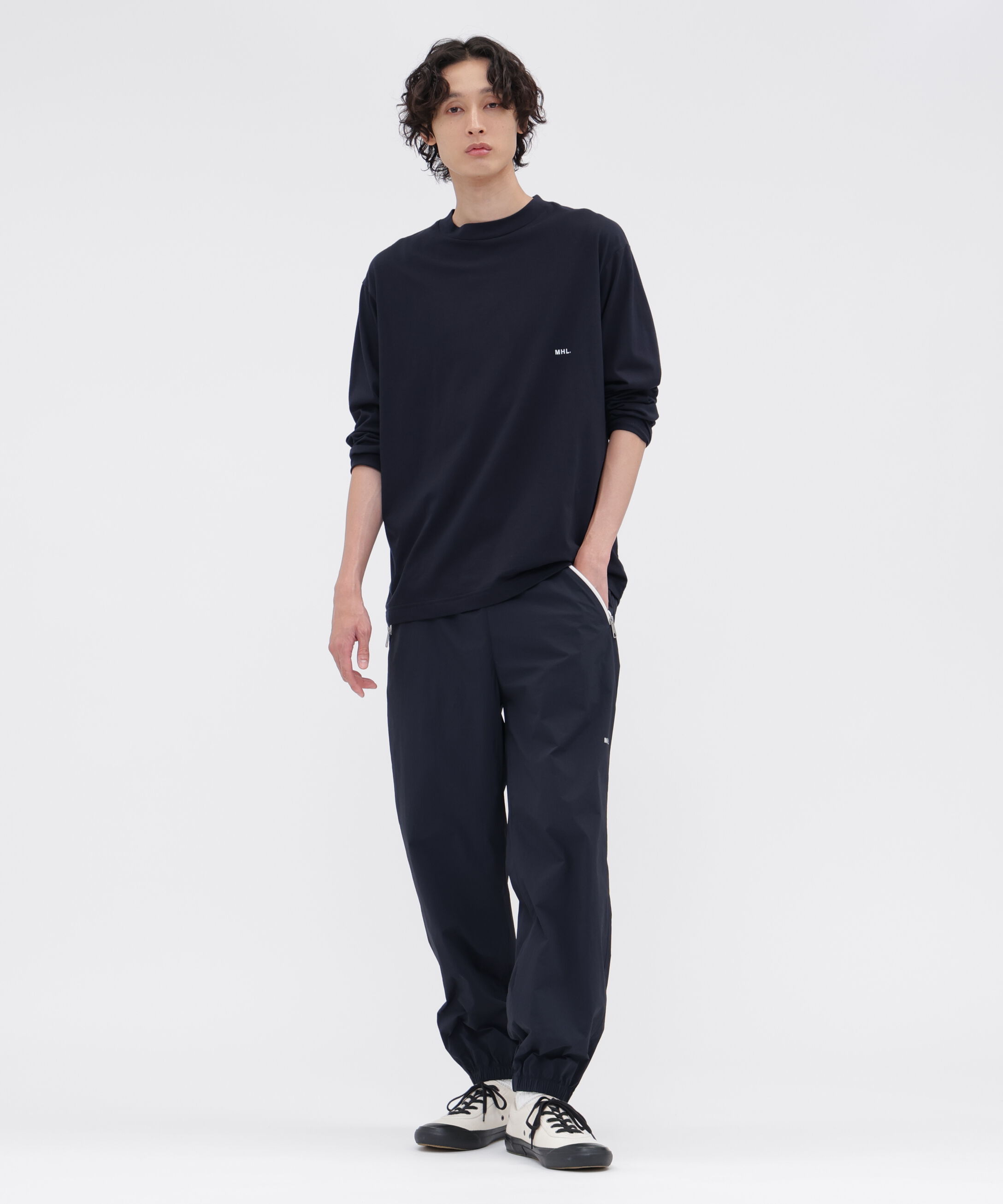MHL.「MHL. UTILITY WEAR COTTON POLYESTER PLAIN JERSEY TOP」|Tシャツ・カットソー|