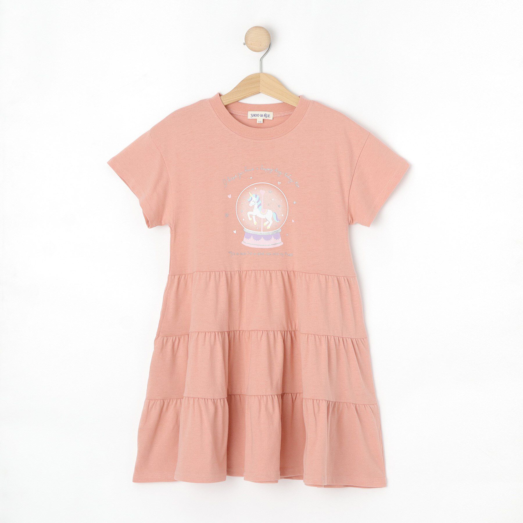 SHOO･LA･RUE「スノードームプリントティアードカットワンピ」|ワンピース|ピンク(071)