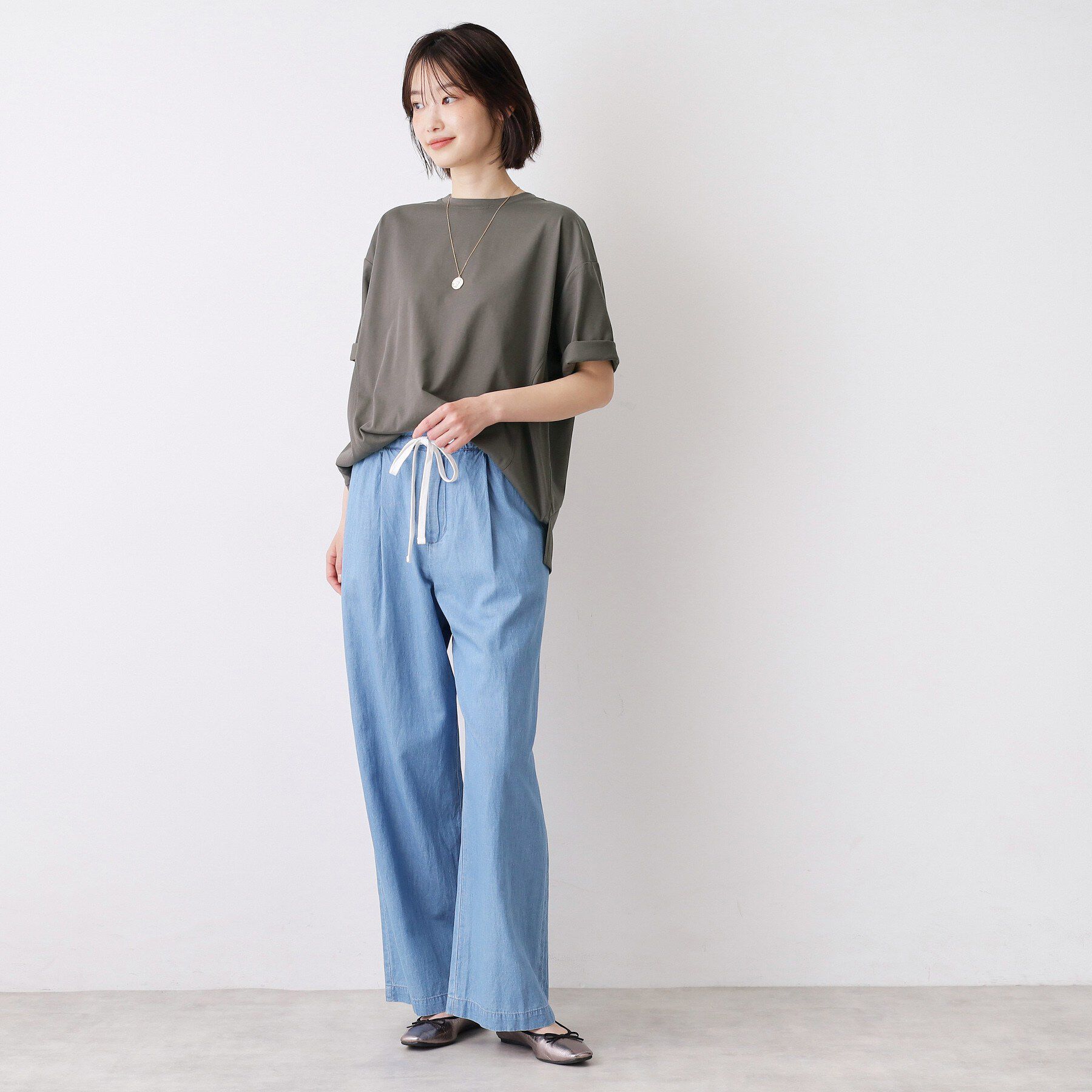 Dessin「【UVカット/接触冷感】プレーティングTシャツ」|Tシャツ・カットソー|