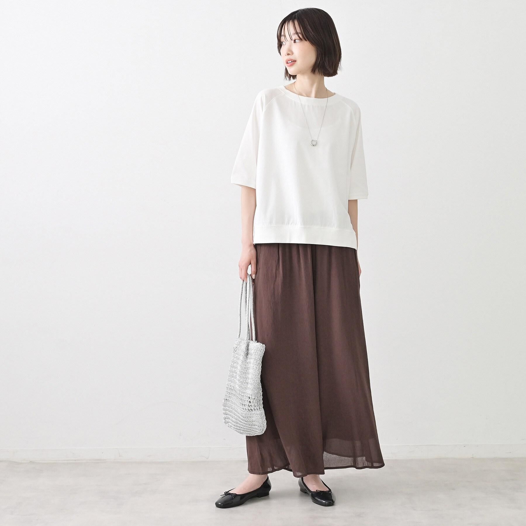 Dessin「【UVカット/接触冷感】フォルムカットソー5分袖」|Tシャツ・カットソー|
