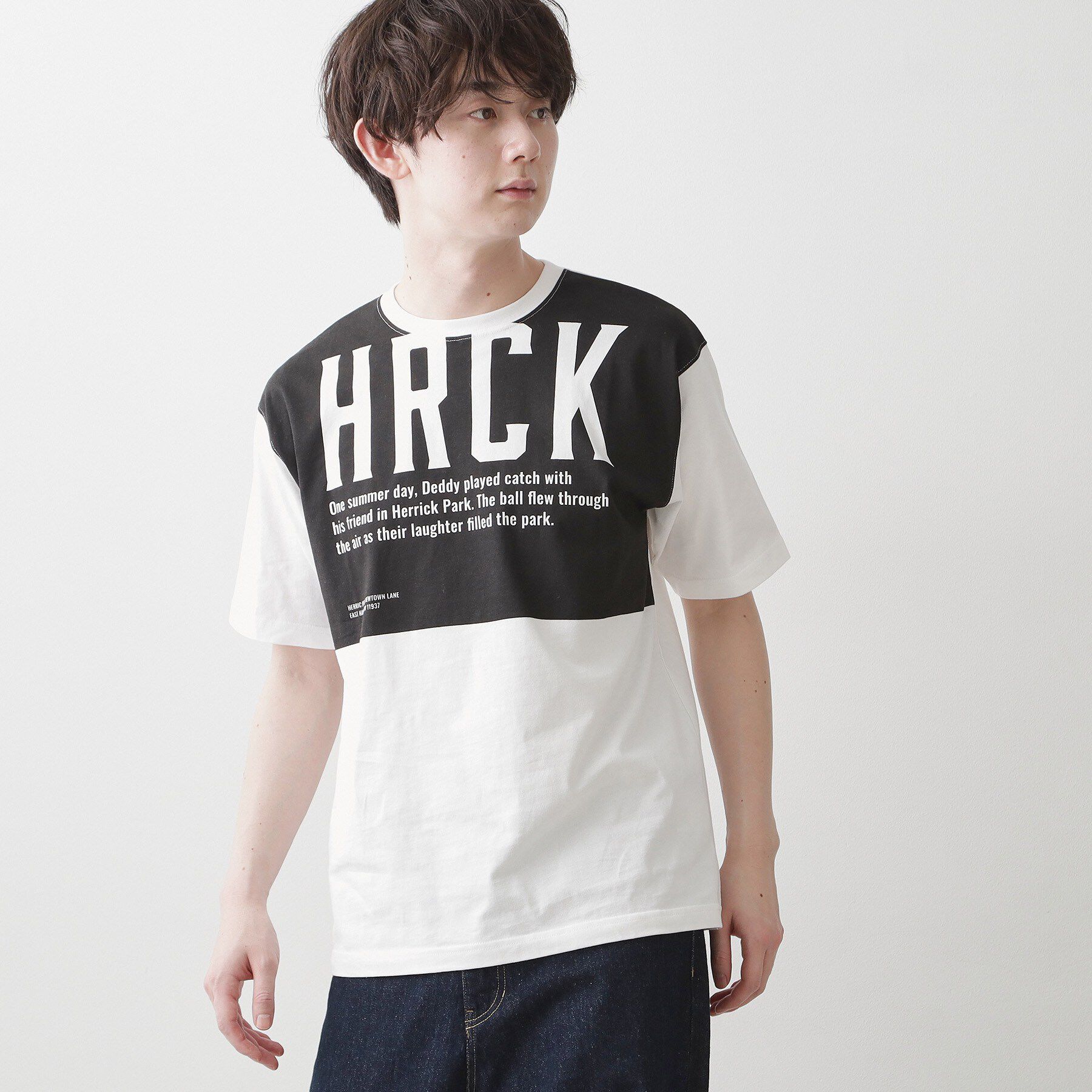 Dessin「【洗える】オーガニックコットングラフィックTシャツ」|Tシャツ・カットソー|ブラック(519)