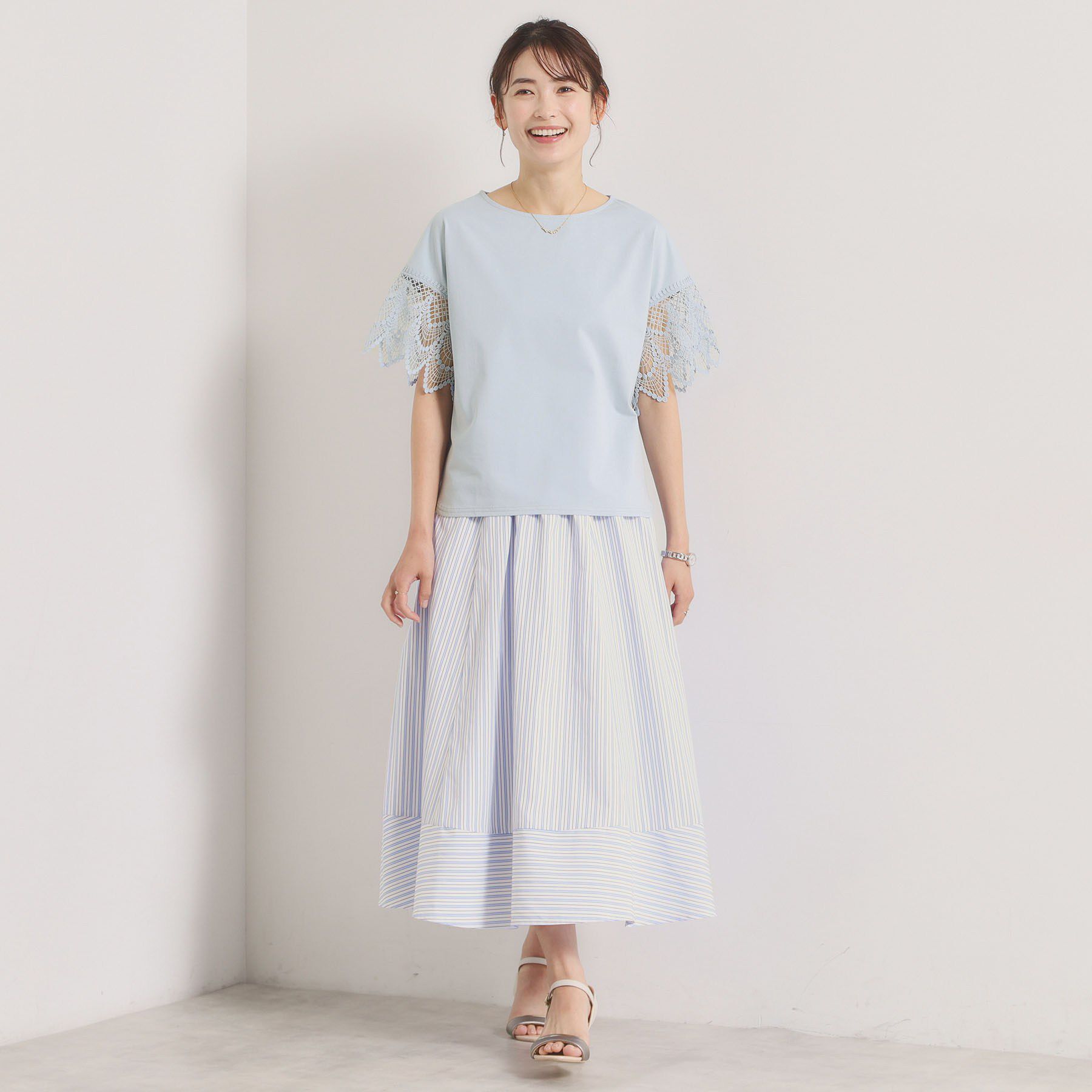 ITS&rsquo;DEMO「【冷感／速乾】袖レースプルオーバー」|Tシャツ・カットソー|