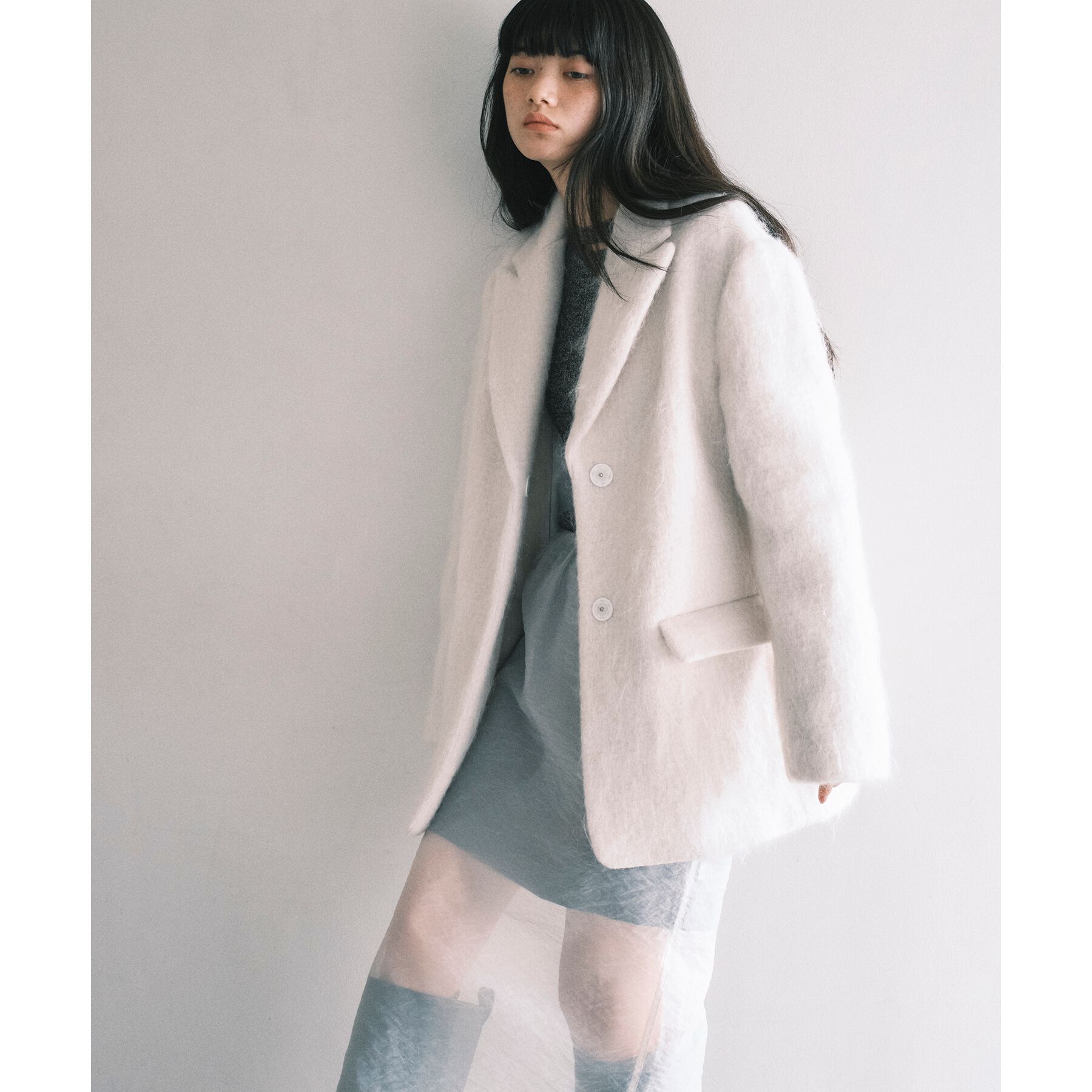 CODE A「shaggy jacket coat」|チェスターコート|