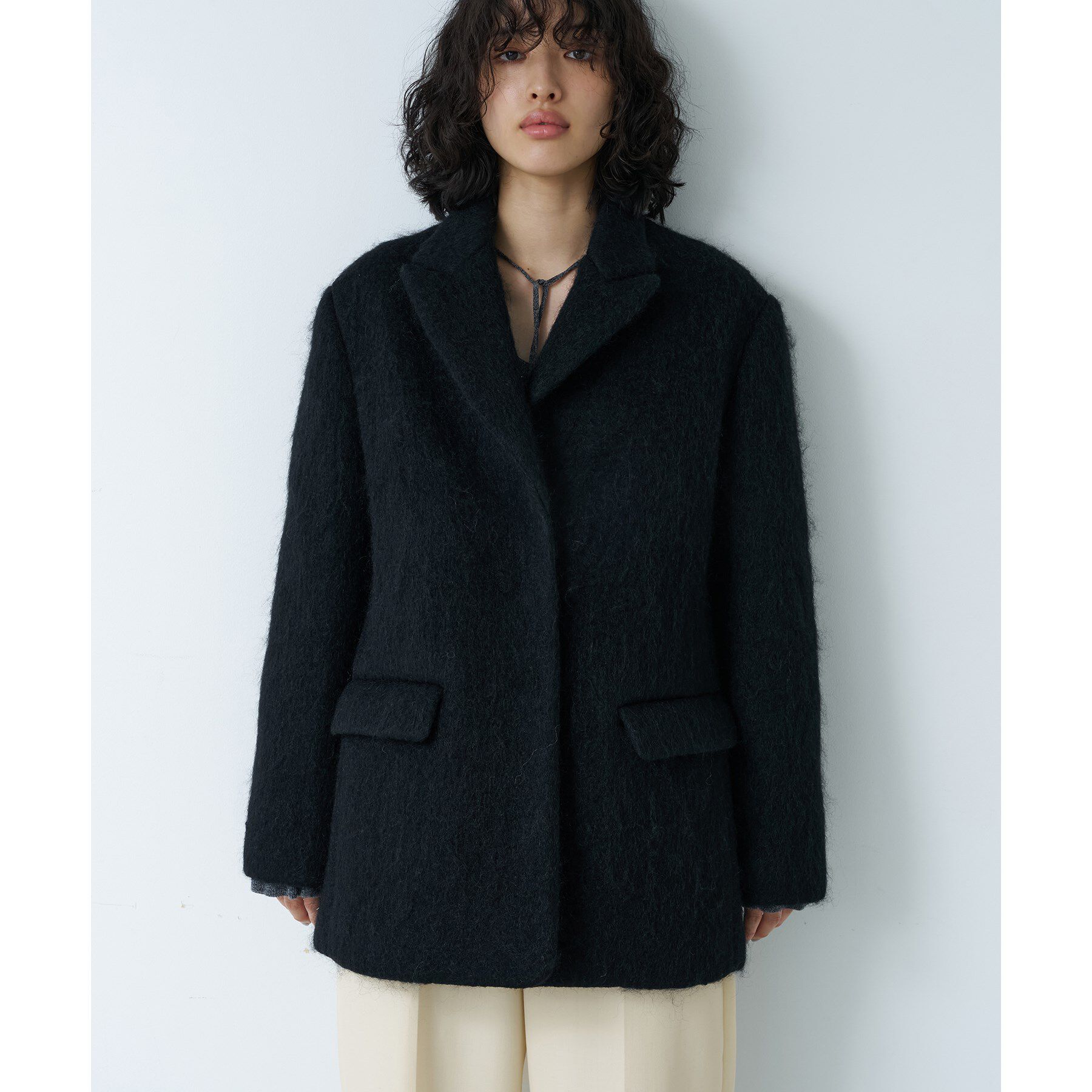 CODE A「shaggy jacket coat」|チェスターコート|