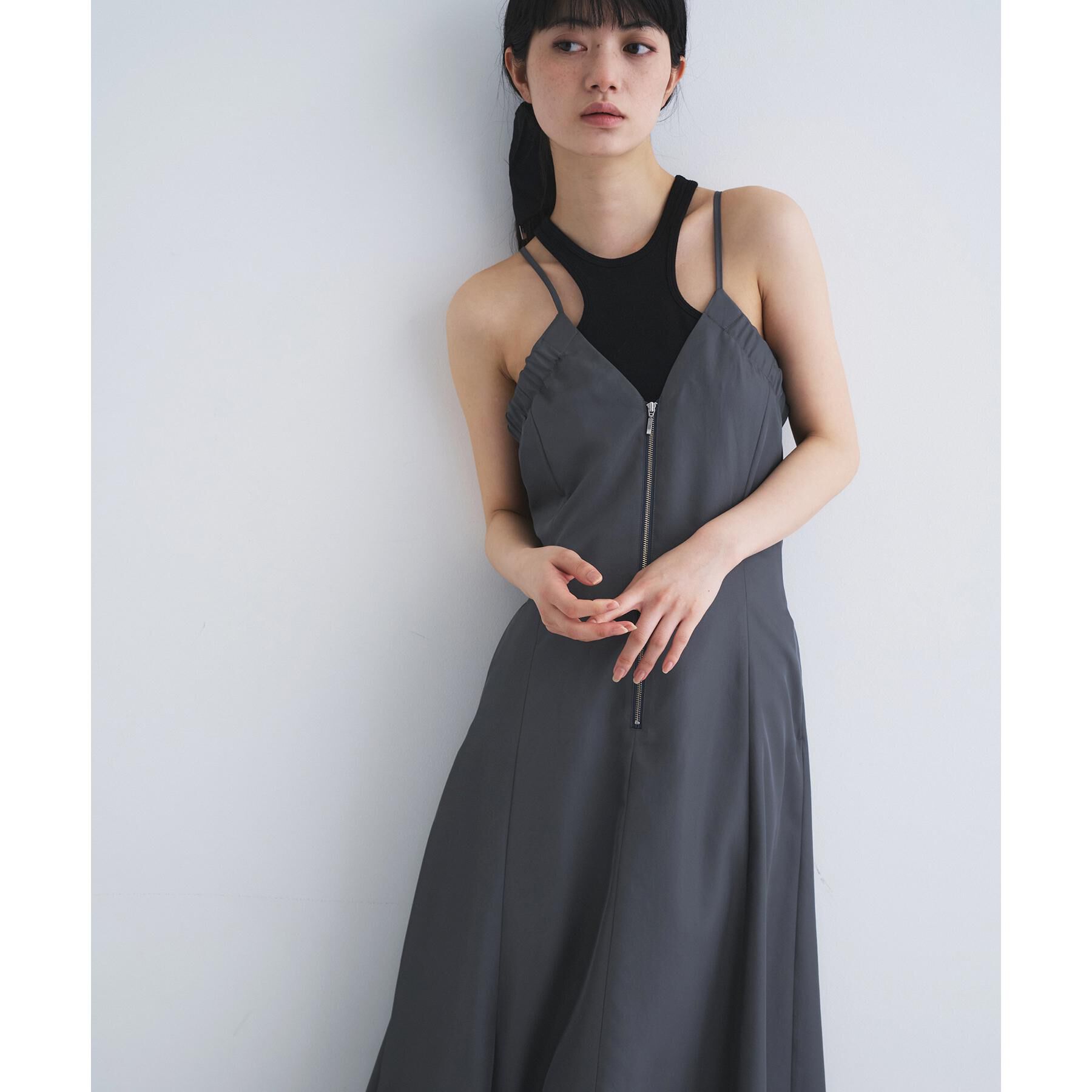 CODE A「【Re】【Cup-in】design cut tank」|キャミソール|