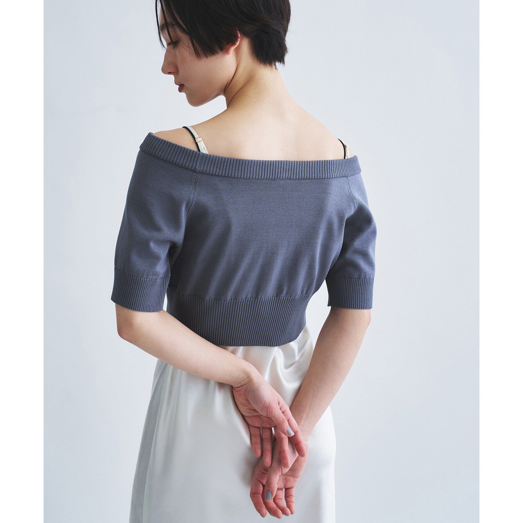 CODE A「design knit short cardigan」|カーディガン|