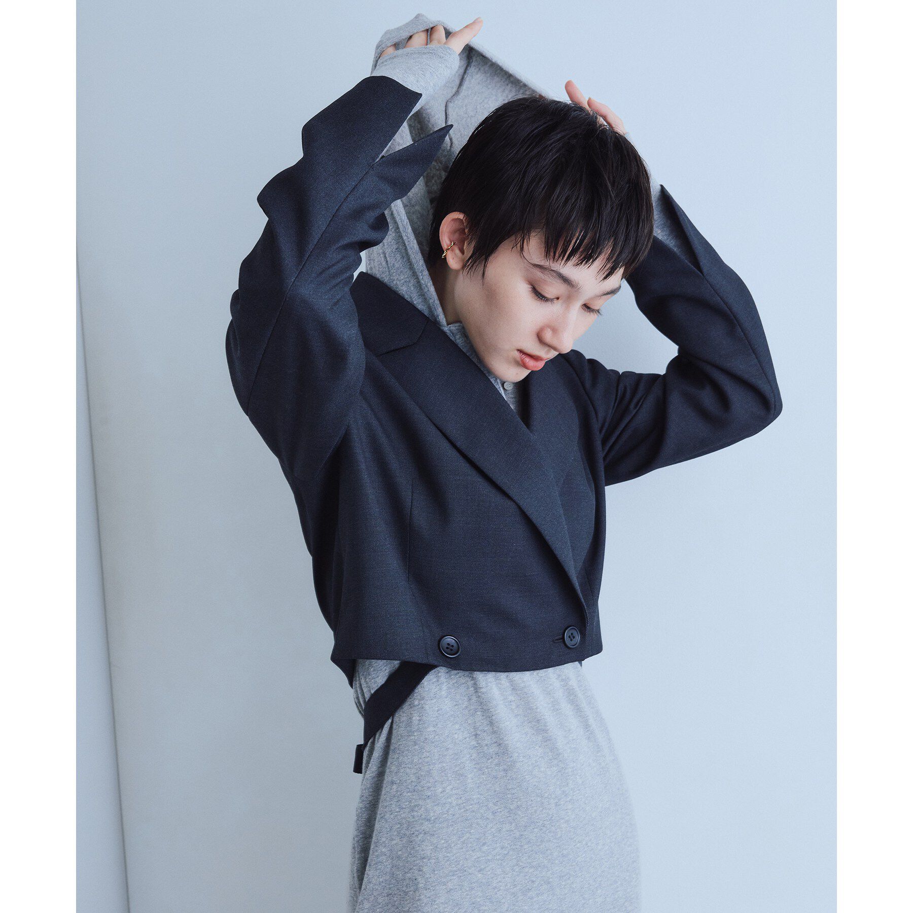 CODE A「ribboned tailor jacket」|テーラードジャケット|