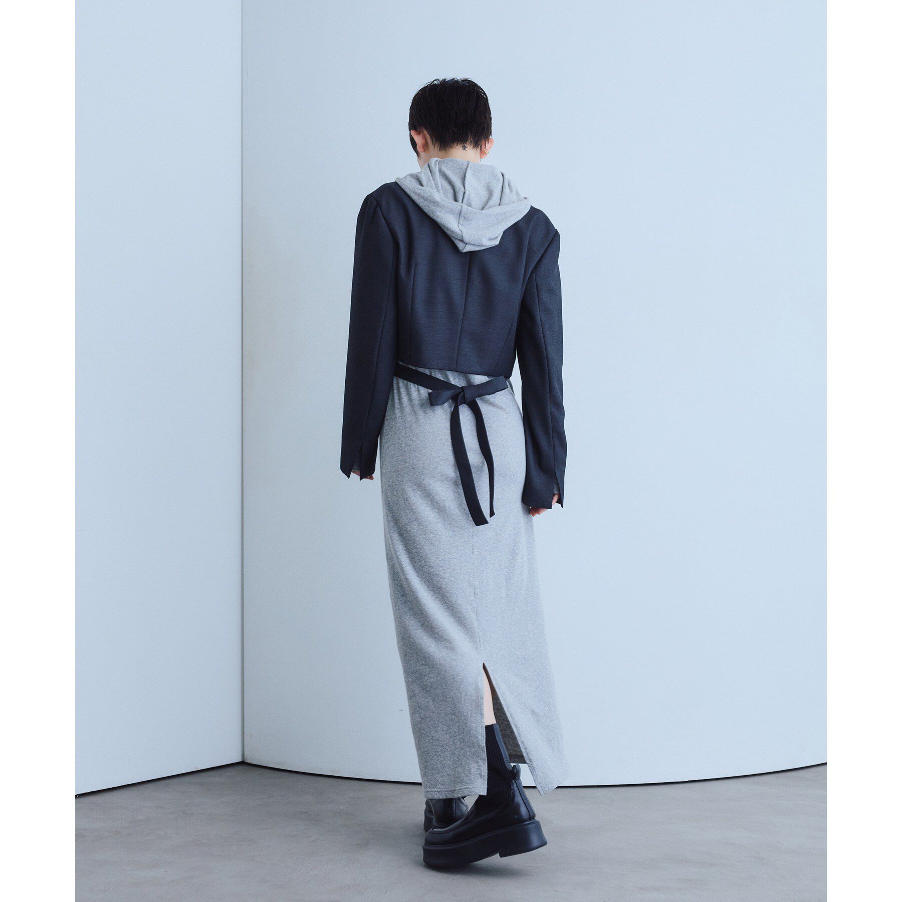 CODE A「ribboned tailor jacket」|テーラードジャケット|