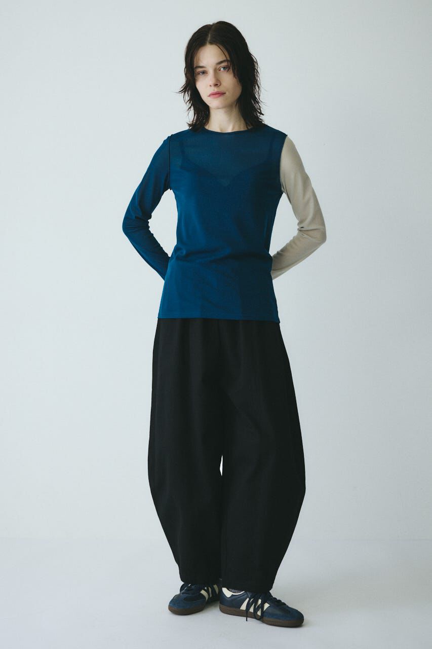 HeRIN.CYE「Bi color mesh inner tops」|Tシャツ・カットソー|