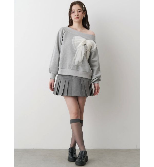 CALNAMUR「２WAYリボンスウェット」|Tシャツ・カットソー|