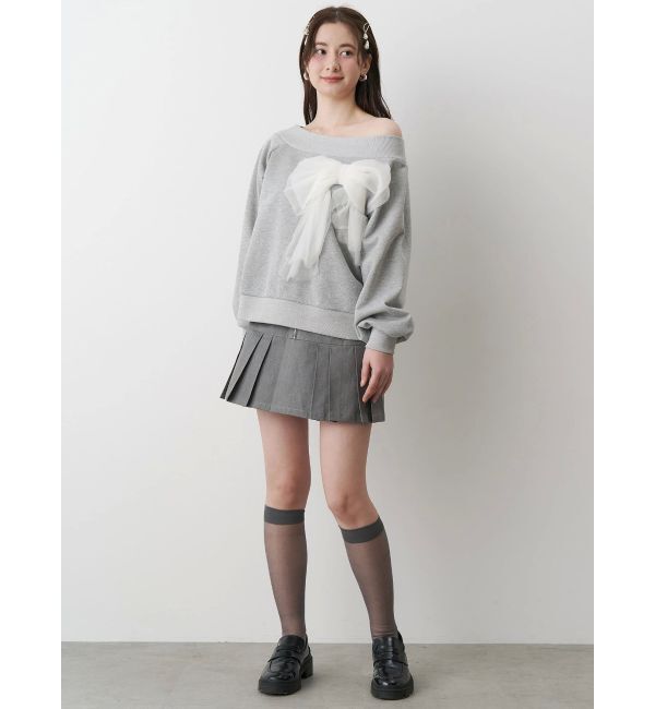 CALNAMUR「２WAYリボンスウェット」|Tシャツ・カットソー|