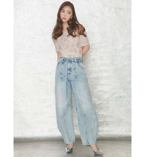 CALNAMUR「ローズモチーフルフパデニムパンツ」|その他|