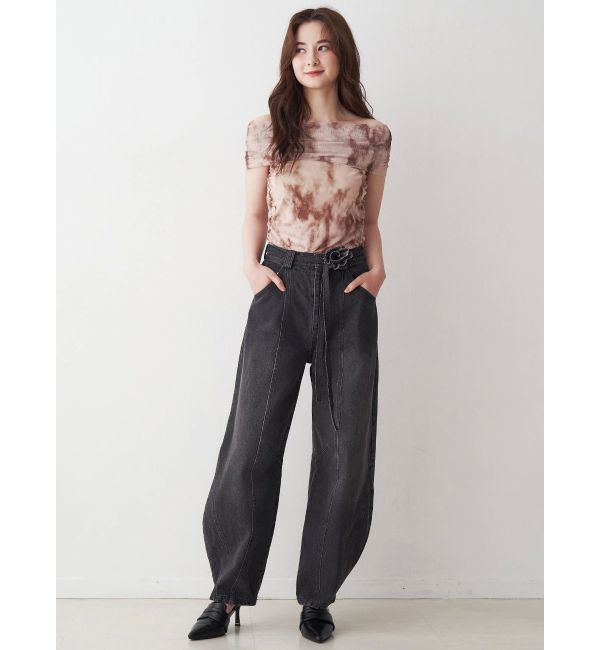 CALNAMUR「ローズモチーフルフパデニムパンツ」|その他|