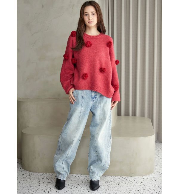 CALNAMUR「ローズモチーフルフパデニムパンツ」|その他|