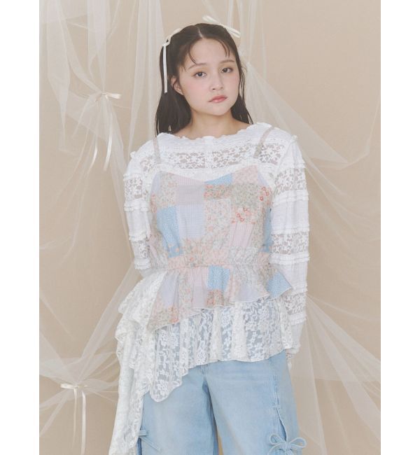 merry jenny「カットレーストップス」|Tシャツ・カットソー|