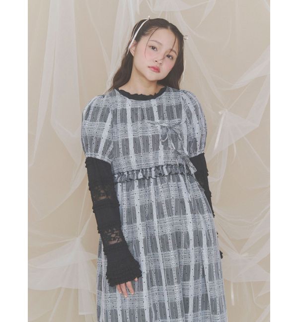 merry jenny「カットレーストップス」|Tシャツ・カットソー|ブラック