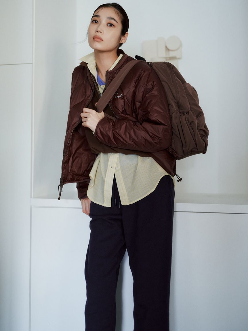 emmi atelier「【ONLINE限定カラー】eco 撥水ギャザーボディーバックパック」|リュック|