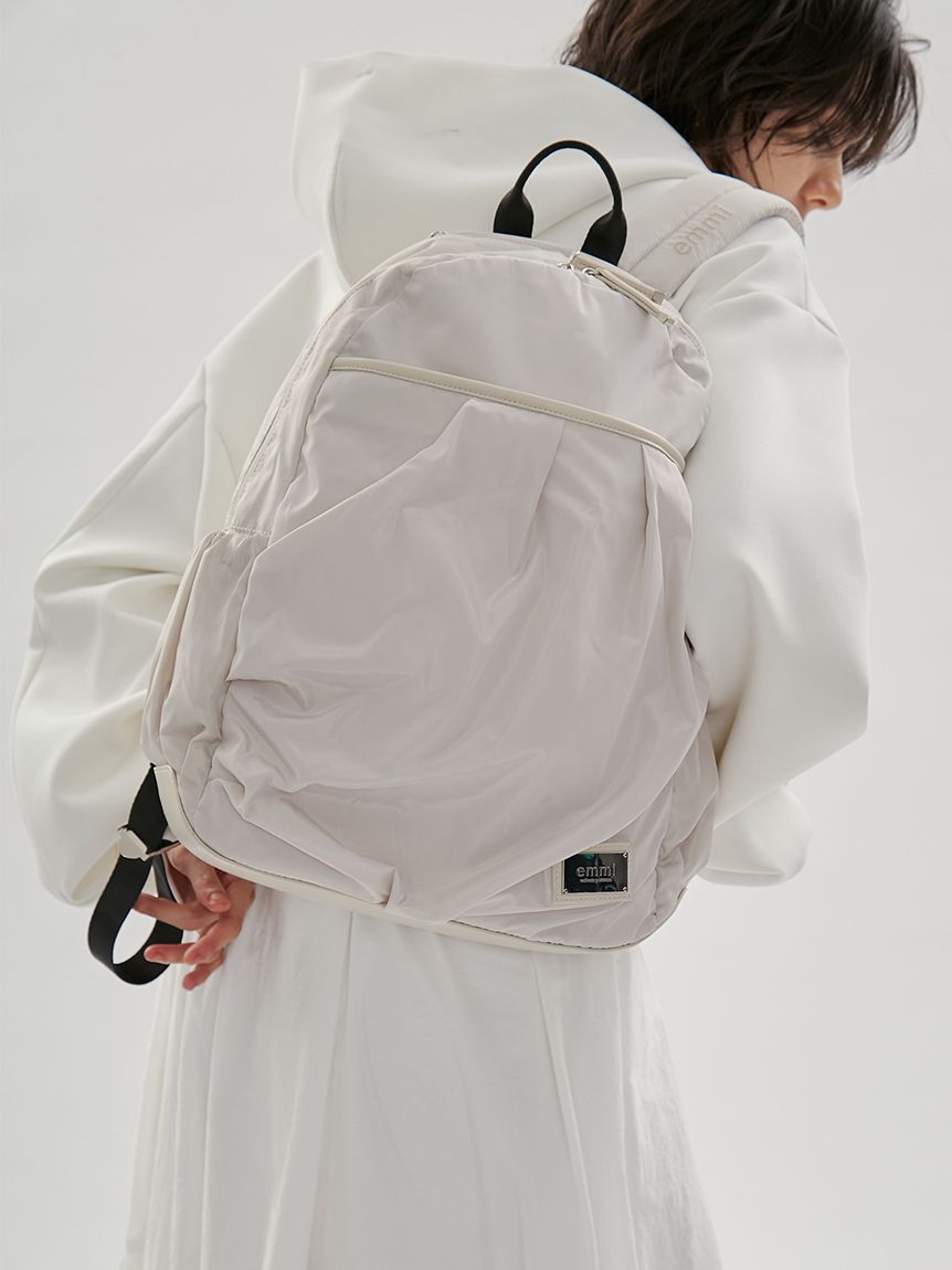 emmi atelier「eco レザーミックスバックパック/撥水」|リュック|