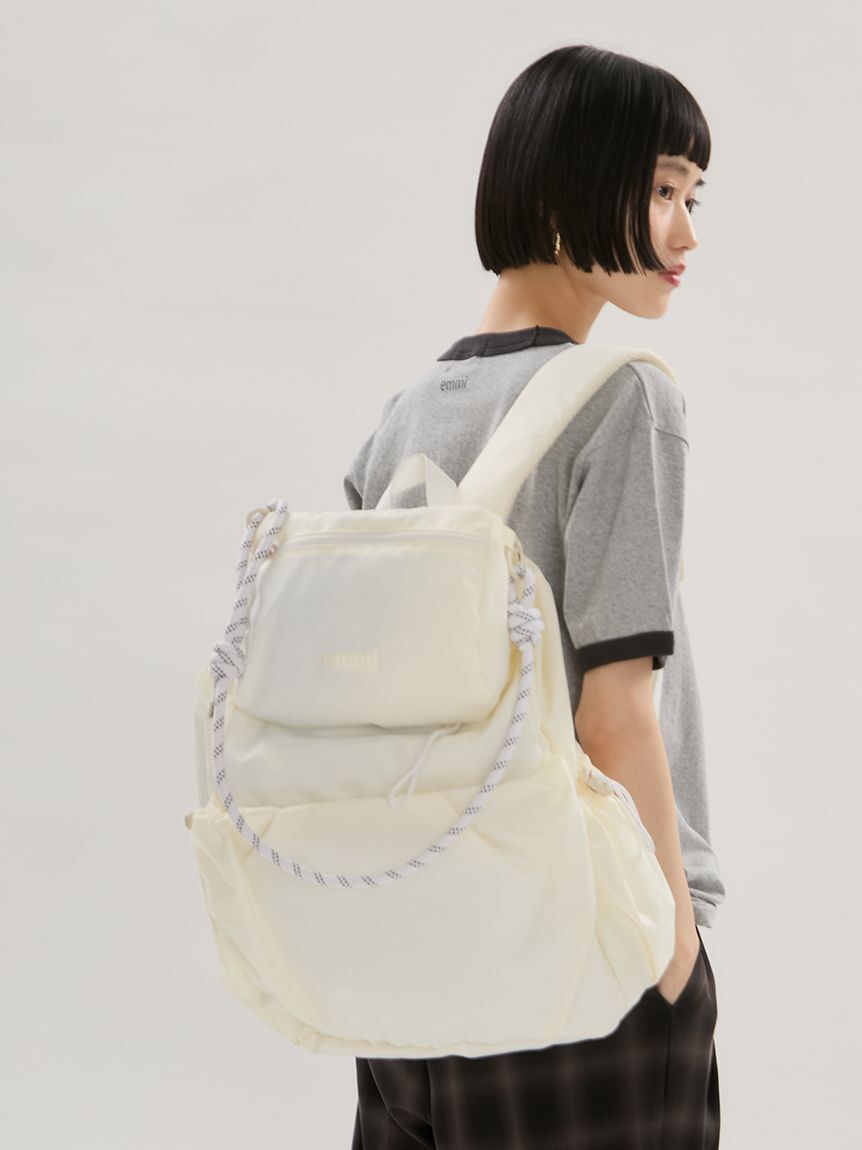 emmi atelier「【ONLINE限定カラーあり】マルチユースバックパック」|リュック|