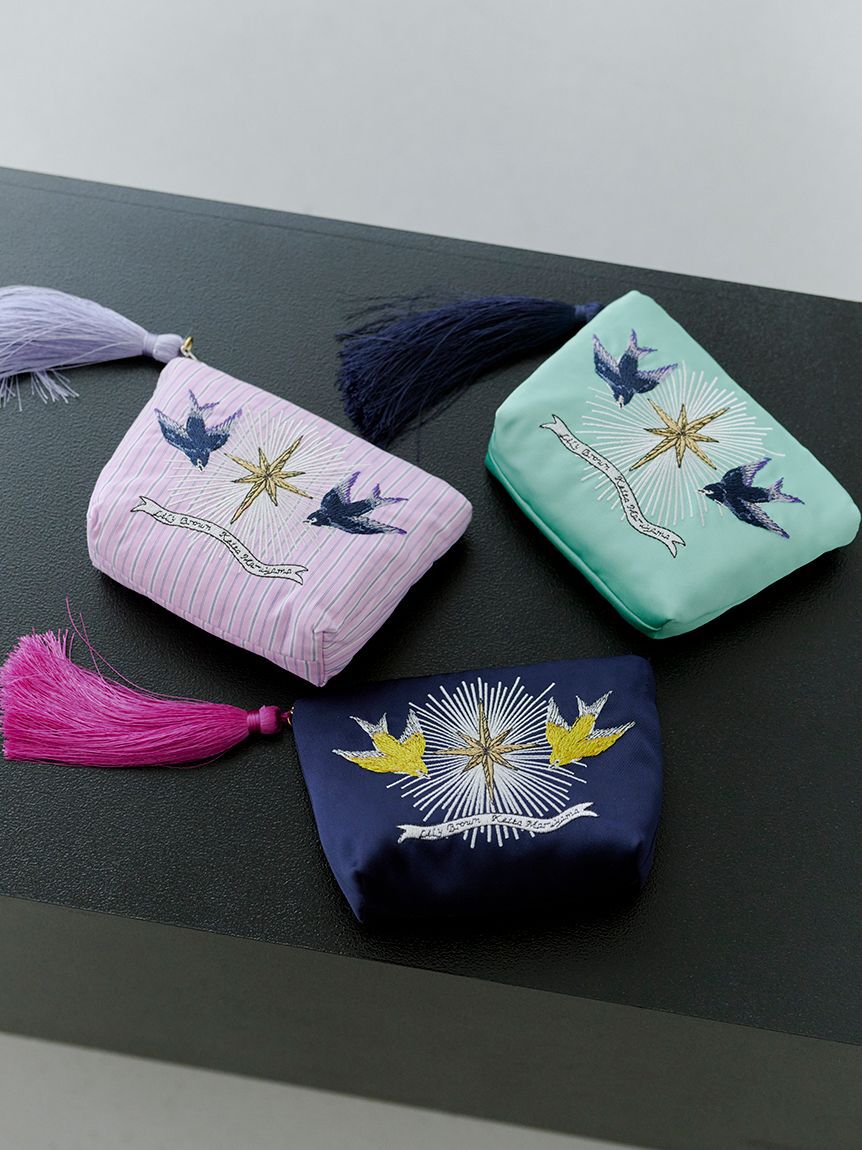 LILY BROWN「【LILY BROWN&times;KEITA MARUYAMA】刺繍タッセルポーチ」|ポーチ|