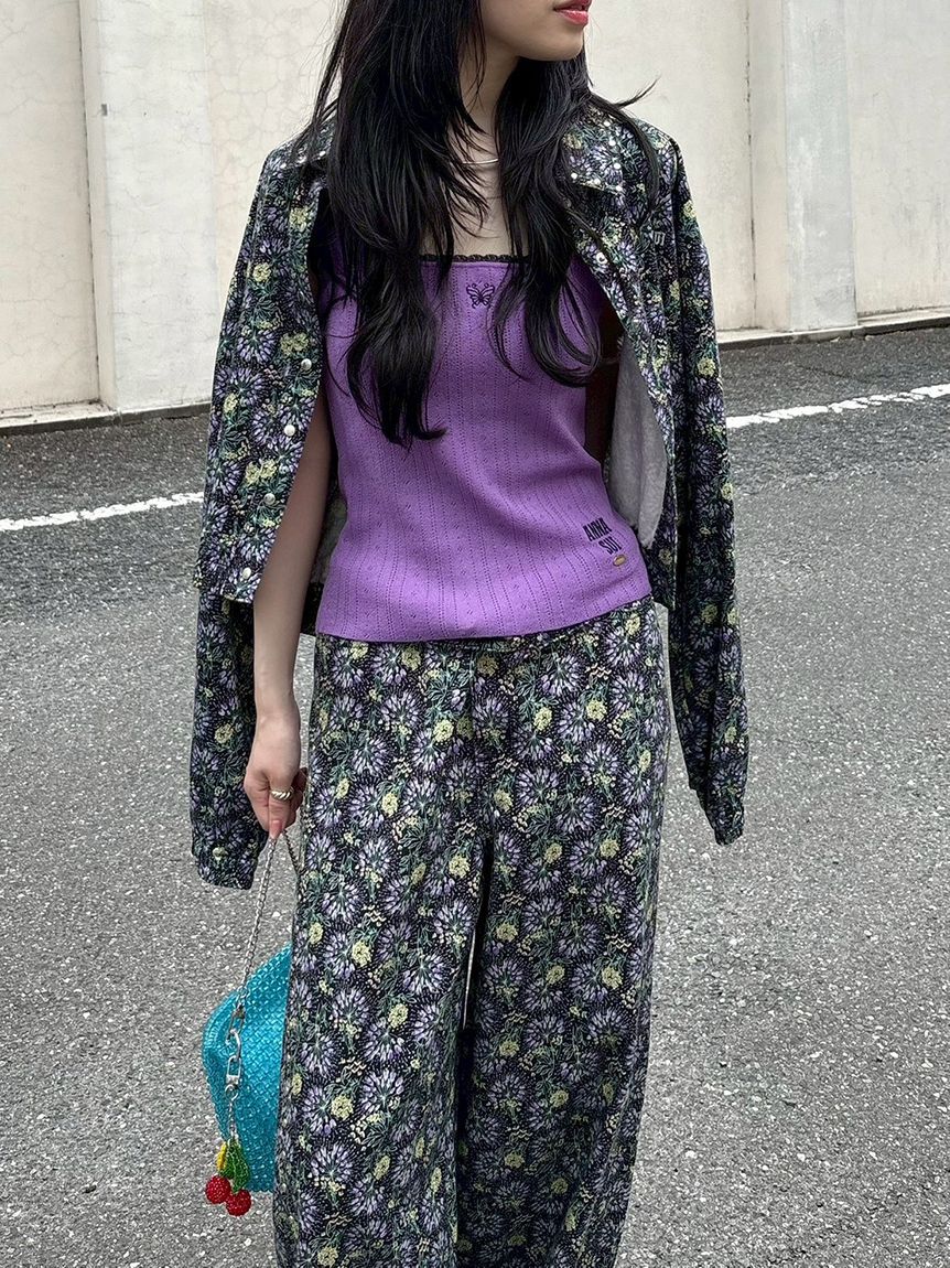 LILY BROWN「【LILY BROWN&times;ANNA SUI】スタッズデニムシャツブルゾン」|ブルゾン・スタジャン|