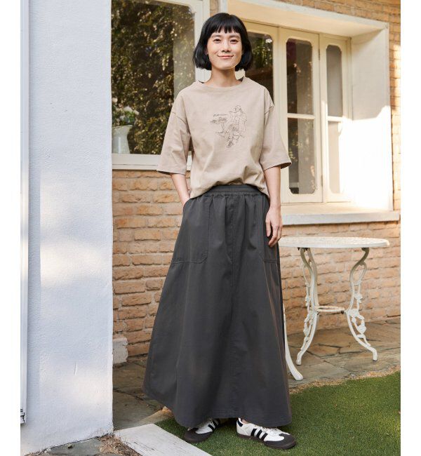 Lbc with Life「GirlプリントビッグTシャツ」|Tシャツ・カットソー|