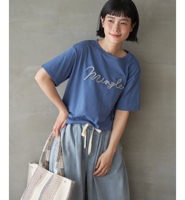Lbc with Life「カラーコード刺繍ロゴTシャツ」|Tシャツ・カットソー|ブルー
