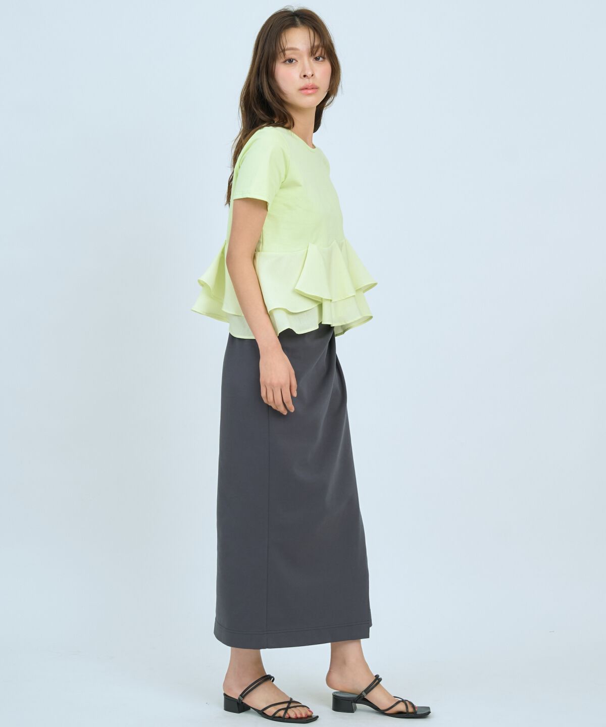 アンドクチュール「ペプラムカットトップス」|Tシャツ・カットソー|