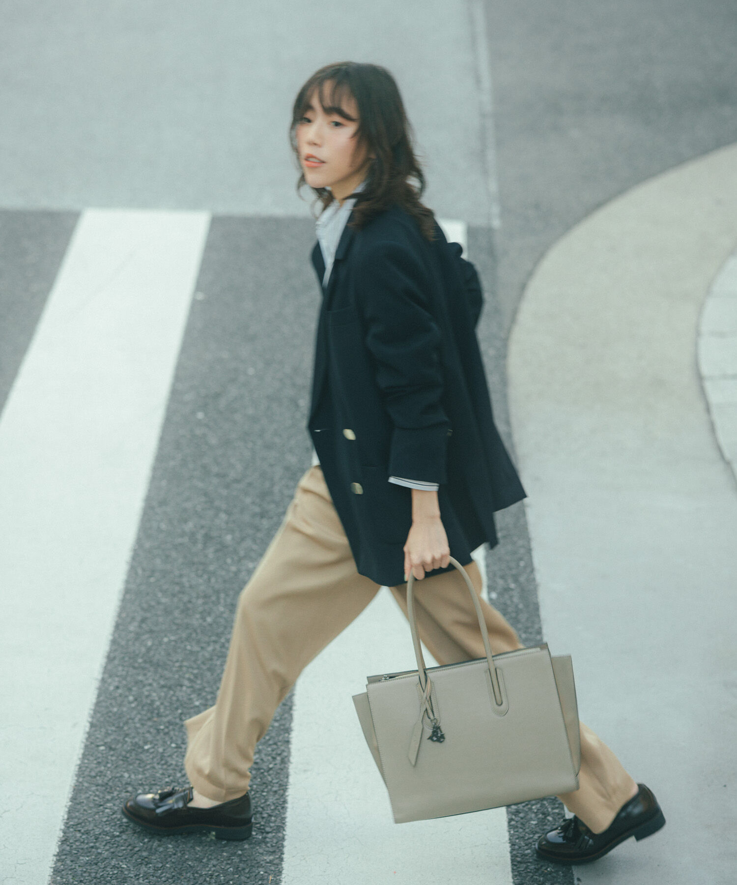 W&.Day/Night「トートバッグ ビジネス きれいめ W&.Day/Night スムーク トートバッグ A4サイズ 19192」|トートバッグ|