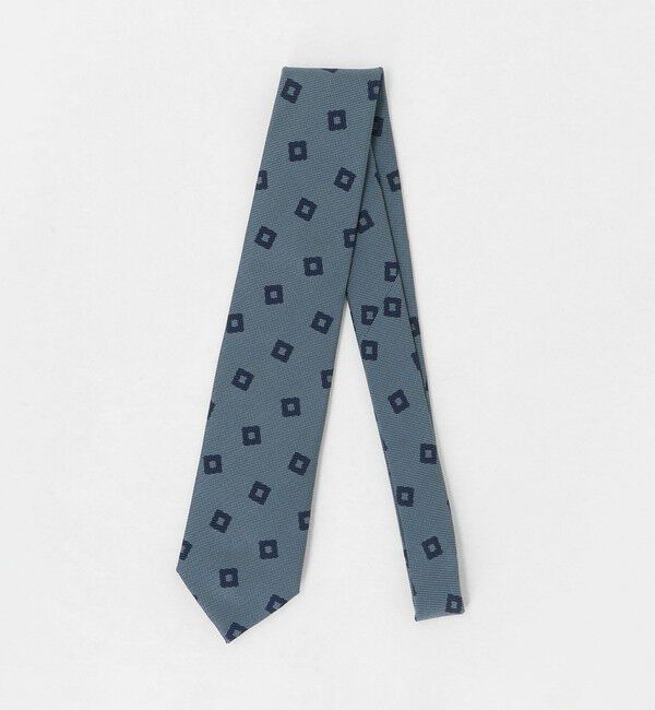 UNITED ARROWS「スクエア ジャガード ネクタイ」|ネクタイ・蝶ネクタイ|LT.BLUE