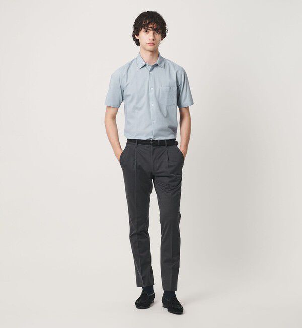 UNITED ARROWS「ロイヤルオックス ショートスリーブ セミワイドカラーシャツ  COMFORT EASY―MODEL 抗菌防臭」|シャツ・ブラウス|
