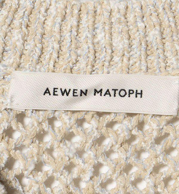 AEWEN MATOPH「＜AEWEN MATOPH＞ミックスヤーン ショートスリーブ カーディガン  BEIGE」|カーディガン|