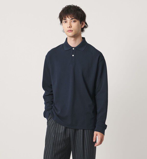 UNITED ARROWS「【別注】＜CONCHON QUINETTE＞ロングスリーブ ポロシャツ」|ポロシャツ|