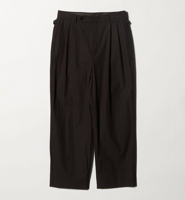 UNITED ARROWS green label relaxing「FINE BASIC コットンナイロン ツイル 2プリーツ W4 ワイドスラックス」|その他|