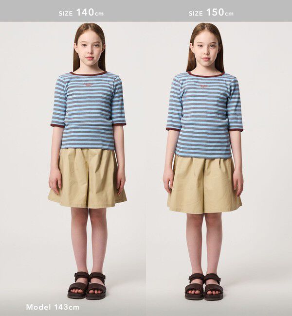 UNITED ARROWS green label relaxing「【別注】＜Robert P. Miller＞5分袖 Tシャツ / キッズ  140cm-150cm」|Tシャツ・カットソー|