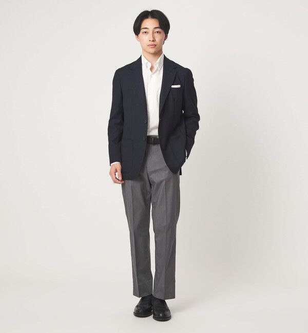 UNITED ARROWS green label relaxing「エブリット TC パナマ スナップ ボタンダウン シャツ -イージーアイロン・通気性-」|シャツ・ブラウス|