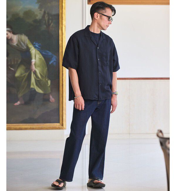 UNITED ARROWS green label relaxing「ウォッシュド オープンカラー 半袖 シャツ」|シャツ・ブラウス|