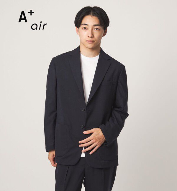 UNITED ARROWS green label relaxing「A+ air TWトロピカル 無地 2B リラックス 2P セットアップ ジャケット -ウォッシャブル・通気性-」|テーラードジャケット|