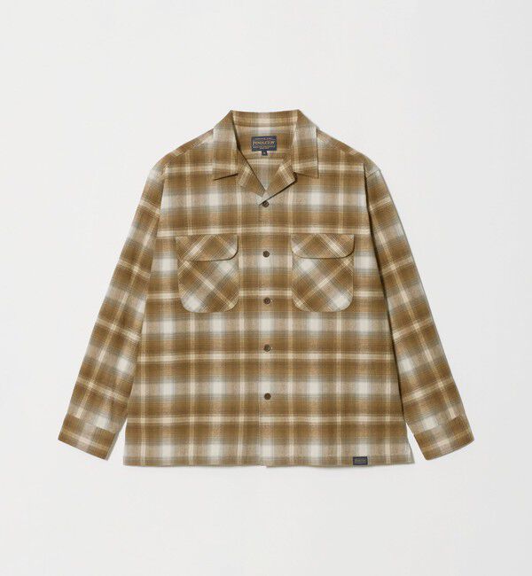 UNITED ARROWS green label relaxing「【別注】＜PENDLETON＞チェック オープンカラー 長袖 シャツ」|シャツ・ブラウス|