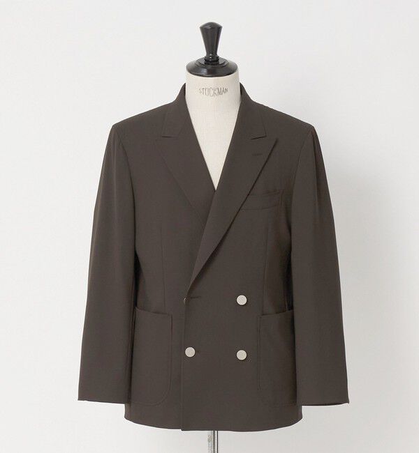 UNITED ARROWS green label relaxing「TW サージ ダブルブレスト PKD ブレザー ジャケット -ストレッチ-」|テーラードジャケット|