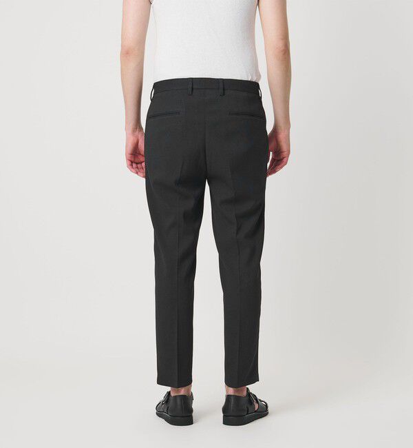 BEAUTY&YOUTH UNITED ARROWS「【WEB限定 WARDROBE SMART】フラックスライク テーパード アンクルパンツ【吸水速乾・UVカット】」|スラックス|