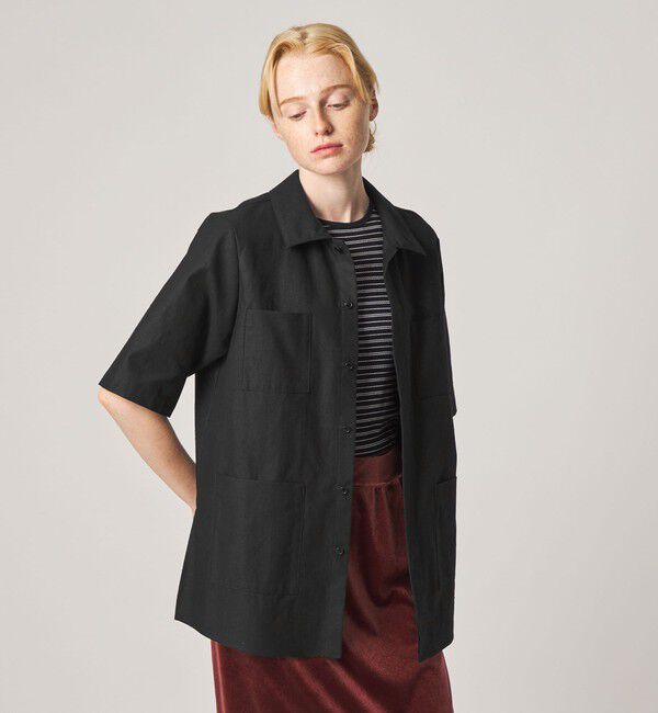 STEVEN ALAN「＜Steven Alan＞コットン サファリ シャツ」|シャツ・ブラウス|