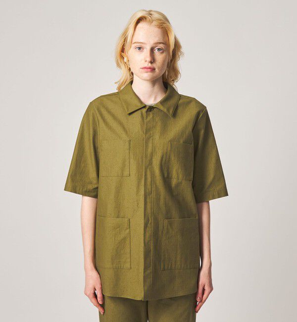 STEVEN ALAN「＜Steven Alan＞コットン サファリ シャツ」|シャツ・ブラウス|