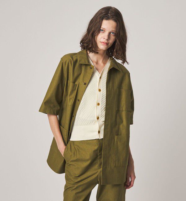 STEVEN ALAN「＜Steven Alan＞コットン サファリ シャツ」|シャツ・ブラウス|