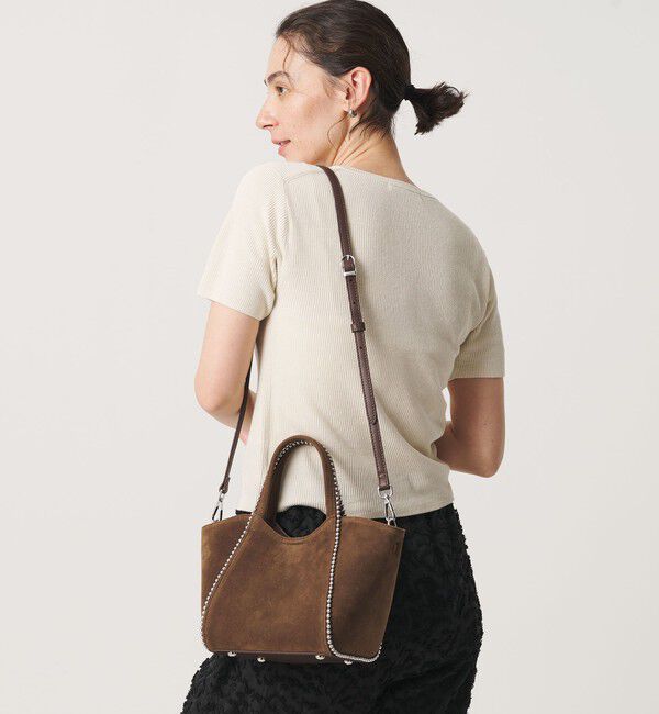 BEAUTY&YOUTH UNITED ARROWS「スエードライク ボールチェーン 2WAY ミニ トートバッグ」|トートバッグ|