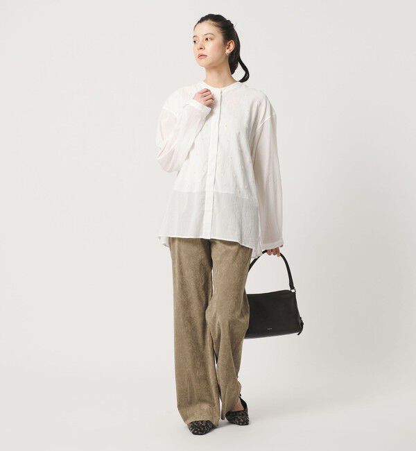 BEAUTY&YOUTH UNITED ARROWS「コットンクレープ ビーズ エンブロイダリー シャツ」|シャツ・ブラウス|