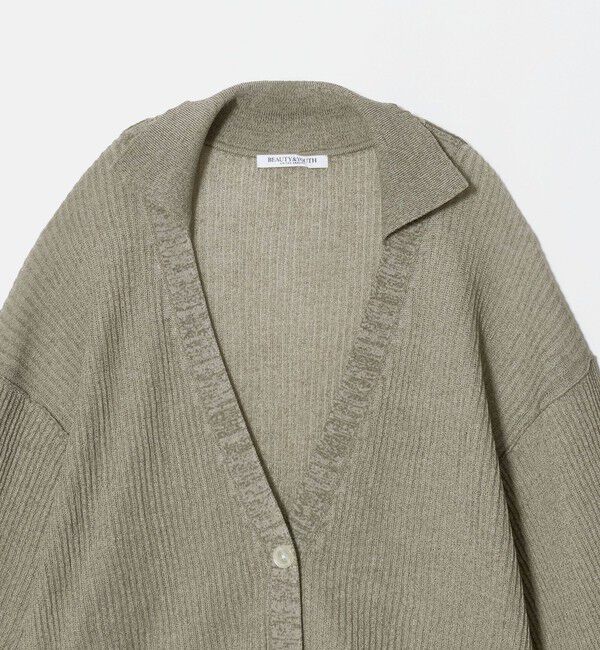 BEAUTY&YOUTH UNITED ARROWS「コットンポリエステル スキッパー カーディガン ウォッシャブル」|カーディガン|