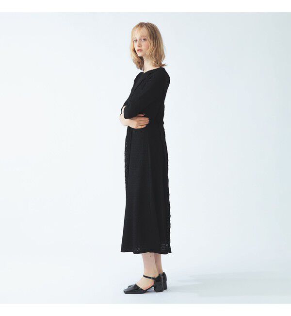 Ray BEAMS 「レース キリカエ ジャカード ワンピース」|ワンピース|