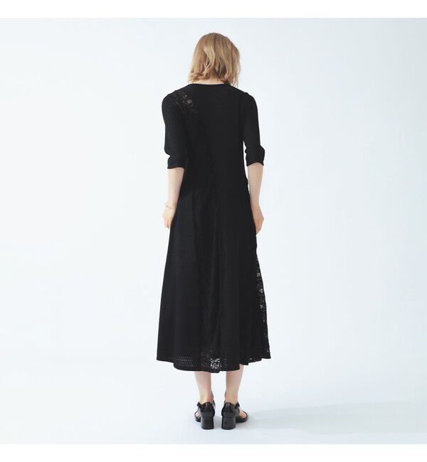 Ray BEAMS 「レース キリカエ ジャカード ワンピース」|ワンピース|