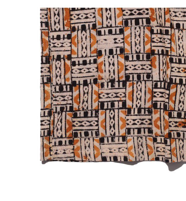 BEAMS PLUS「Open Collar Block Print ③」|シャツ・ブラウス|